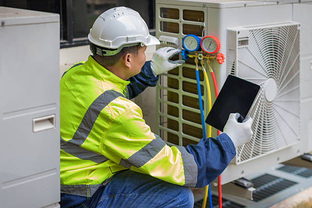 Professional Hvac technician working in Cherokee, TX